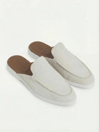 Yacht | Mocassino Aperto Camoscio — Bianco