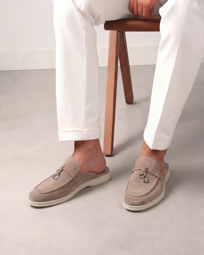 Mediterraneo | Mocassino Aperto Camoscio — Beige