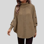 Liliana | Maglione a Trecce con Collo Alto