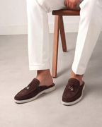 Mediterraneo | Mocassino Aperto Camoscio — Marrone