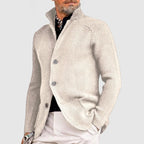 Olimpio | Cardigan con Collo Alto e Bottoni