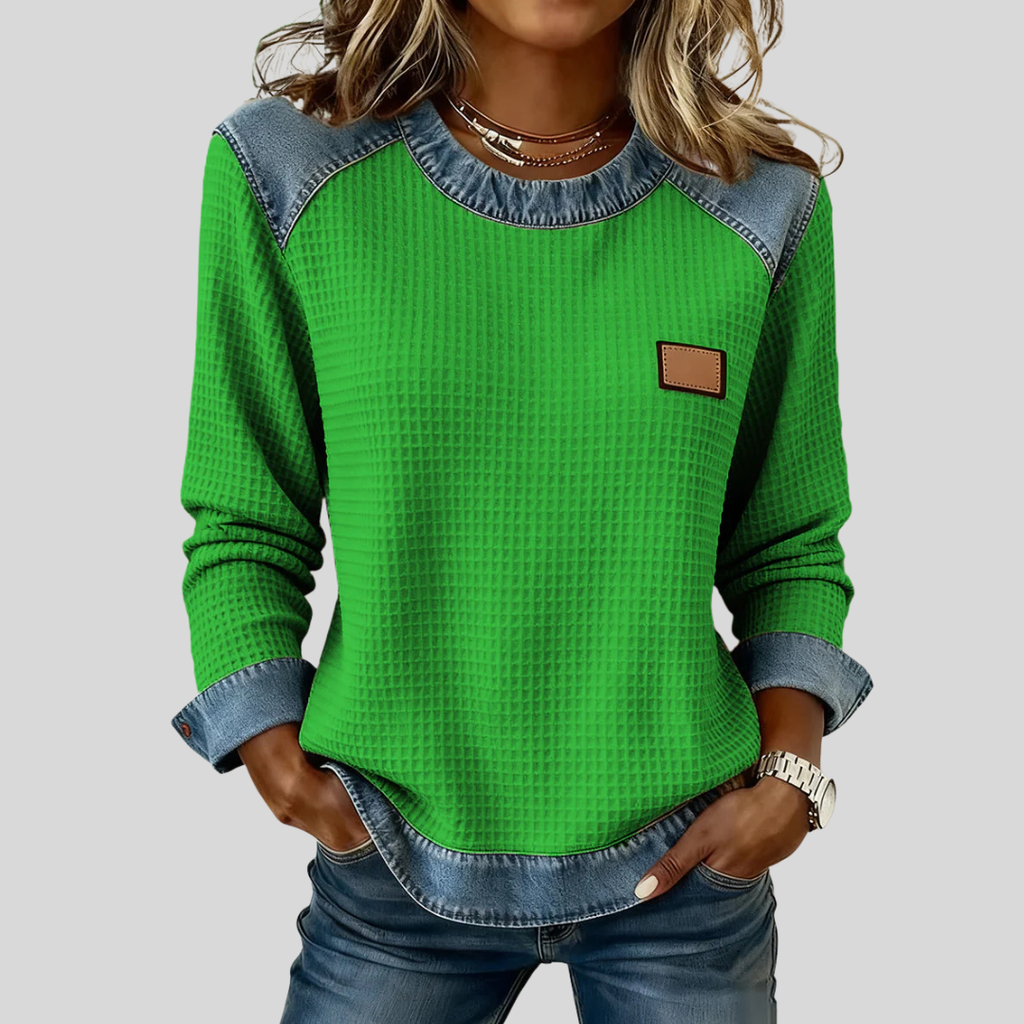 Assuntina | Felpa Waffle Patchwork