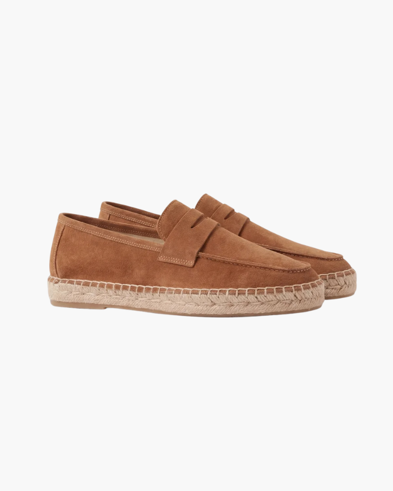Riviera | Espadrillas in Camoscio — Marrone