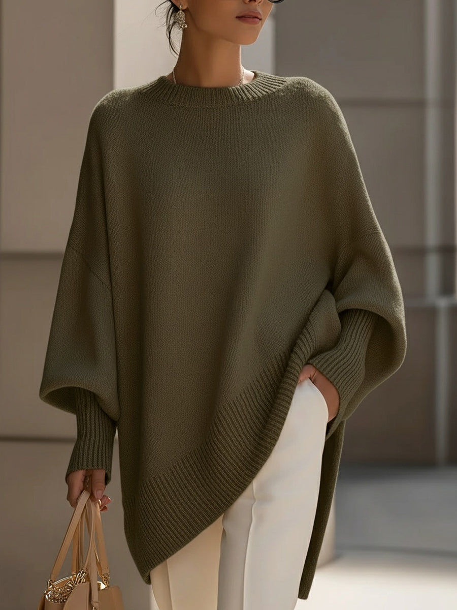Ludovica | Maglione Oversize con Scollo Ampio