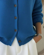 Velia | Cardigan con Collo a Camicia