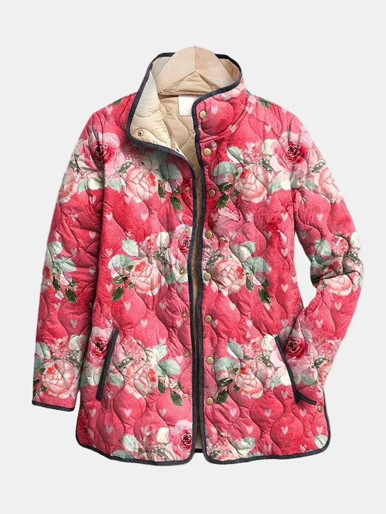 Cristina | Giacca Trapuntata Rose Polverose
