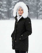 Rina | Parka con Cappuccio Bordato