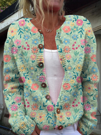 Delfina | Cardigan Floreale Pastello