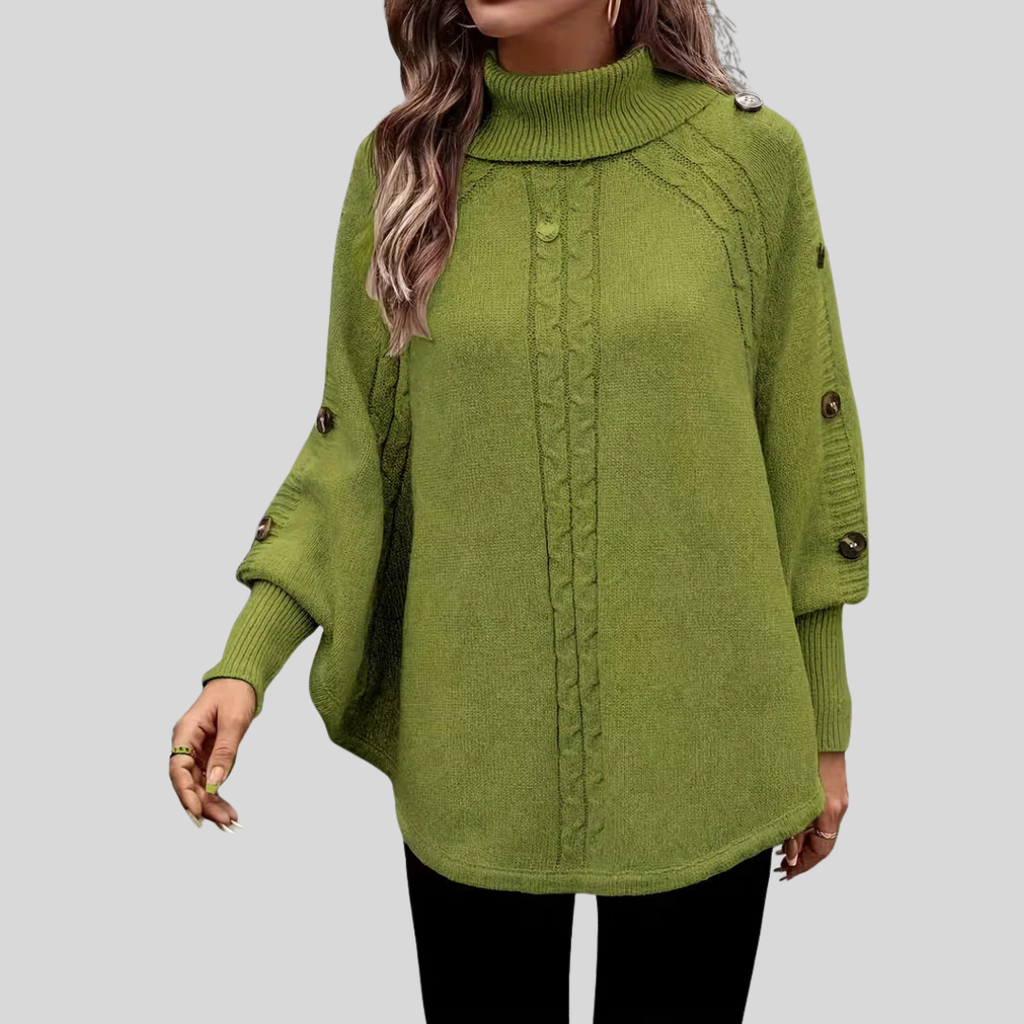 Liliana | Maglione a Trecce con Collo Alto