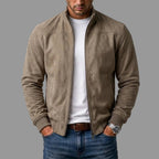 Corrado | Bomber Camoscio Collo Alto
