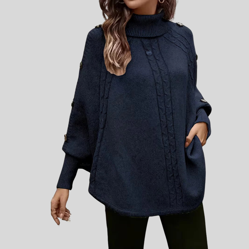 Liliana | Maglione a Trecce con Collo Alto