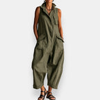 Gaia | Jumpsuit Oversize con Colletto Alto