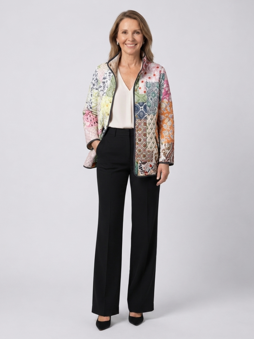 Fiorenza | Giacca Trapuntata Patchwork Bohémien