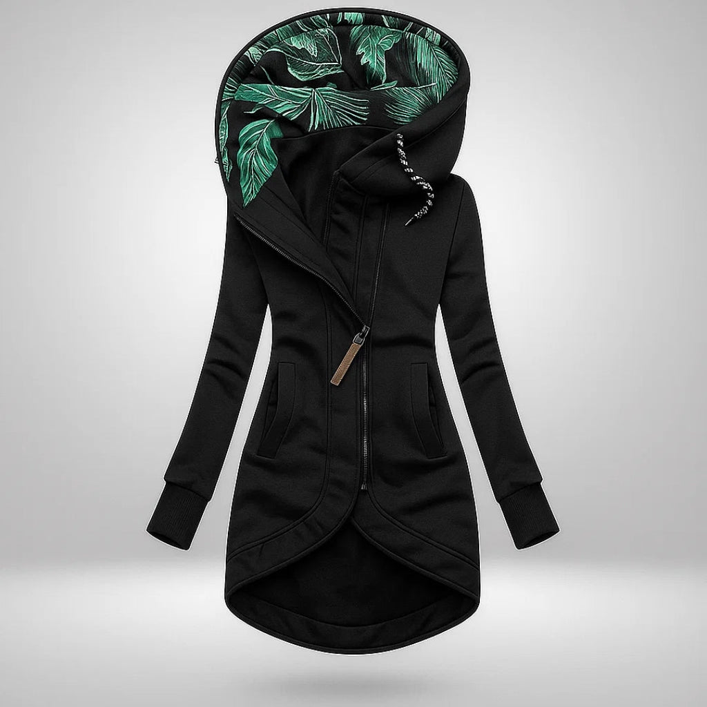 Argia | Cappotto Lungo Trapuntato con Cappuccio