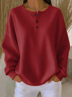 Miranda | Felpa Henley Goffrata