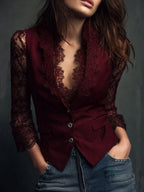Perla | Blazer con Maniche Velate