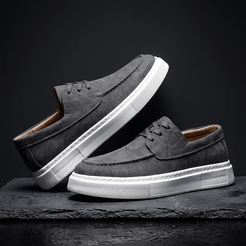 Ilio | Sneakers Pelle Kaki Premium