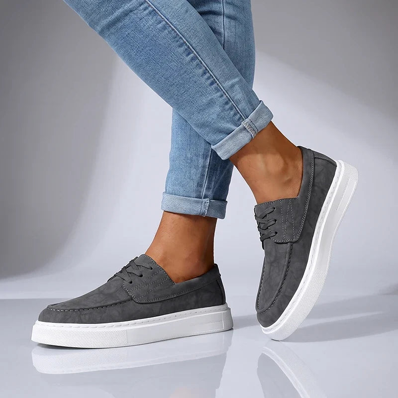 Ilio | Sneakers Pelle Kaki Premium