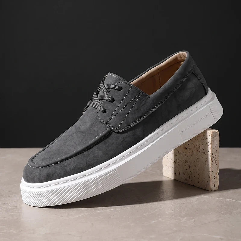 Ilio | Sneakers Pelle Kaki Premium