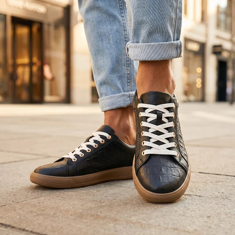 Enzo / Sneakers Pelle Elegante