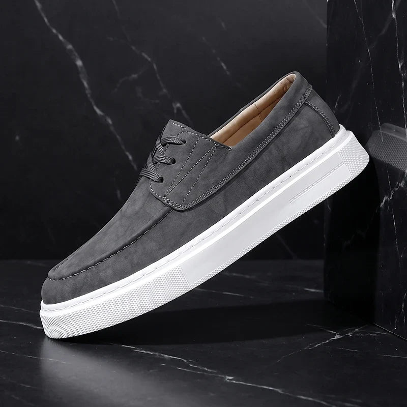 Ilio | Sneakers Pelle Kaki Premium