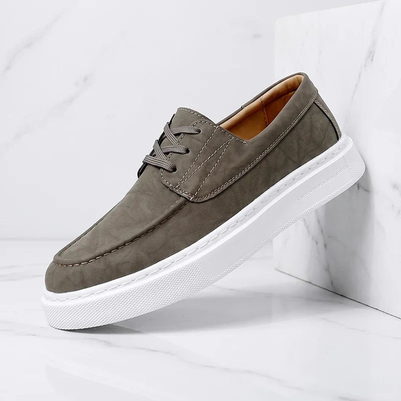 Ilio | Sneakers Pelle Kaki Premium