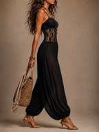 Laia | Jumpsuit in Pizzo con Scollo Halter