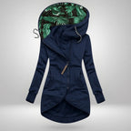 Lucrezia | Cappotto Lungo con Cappuccio e Fodera Tropicale