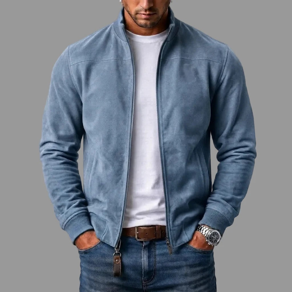Corrado | Bomber Camoscio Collo Alto
