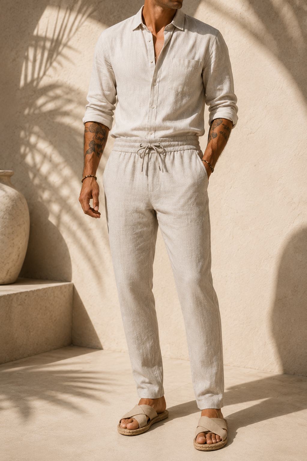 Mateo Beach | Pantaloni Estivi in Lino