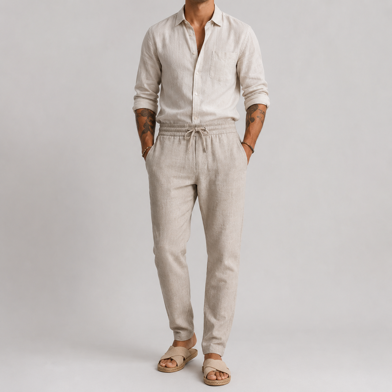 Mateo Beach | Pantaloni Estivi in Lino