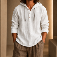 Bruno | Camicia Casual con Cappuccio