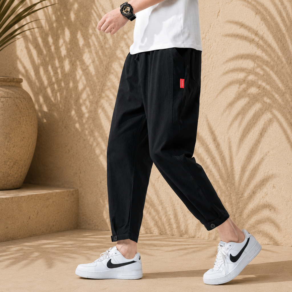 Theo | Pantaloni Aderenti in Cotone