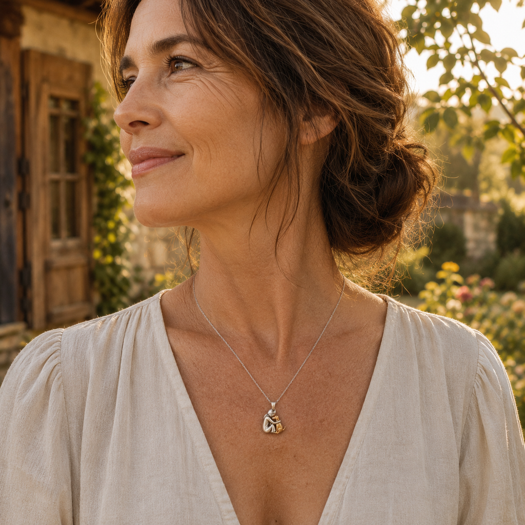 L'Abbraccio Eterno — Donna e Cane