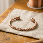 Bracciale in Rame a Tre Fili Ritorti
