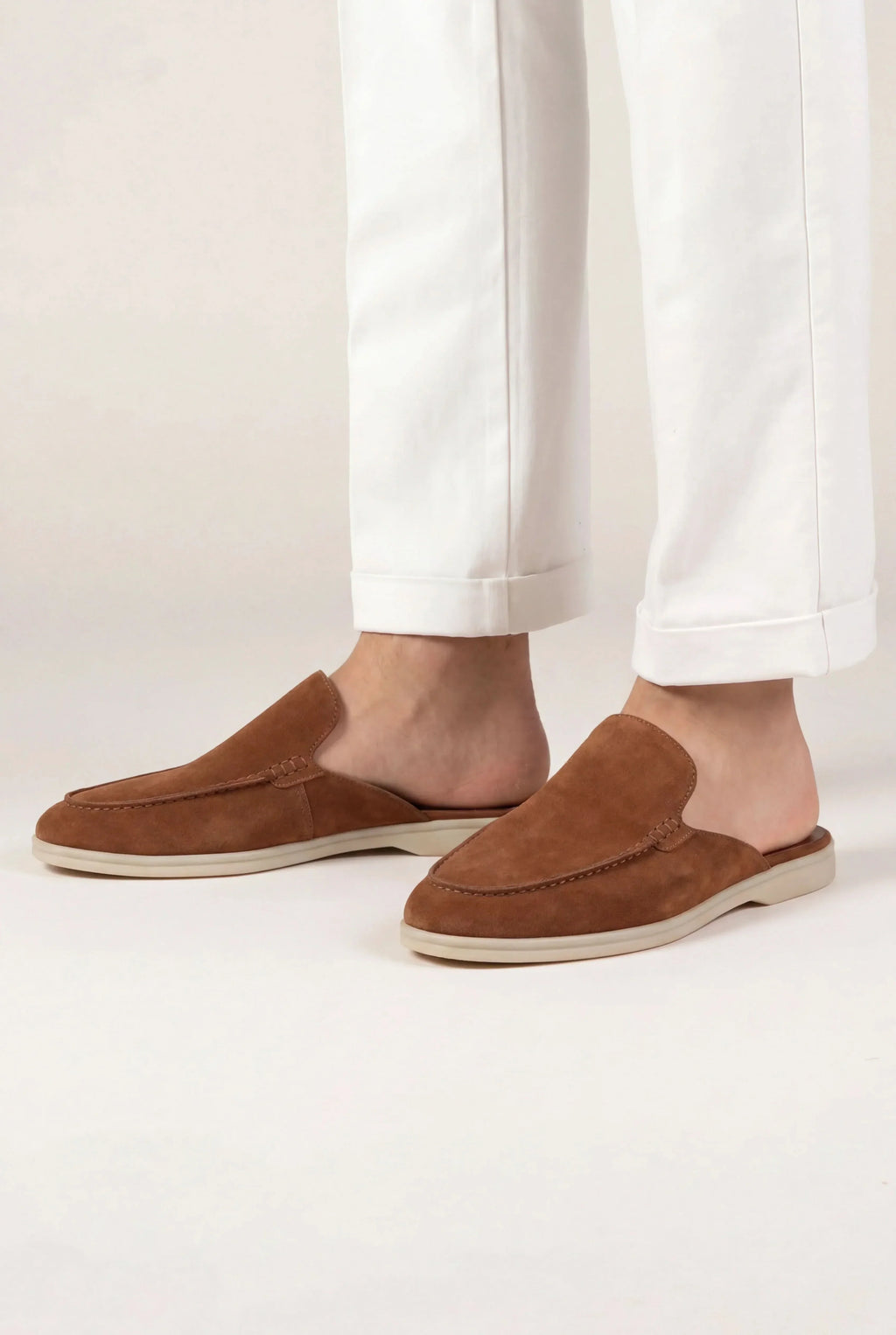 Yacht | Mocassino Aperto Camoscio — Granata