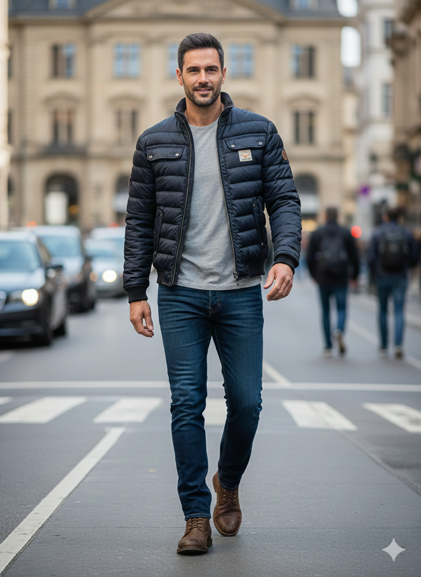 Romano | Giacca Urbana Trapuntata