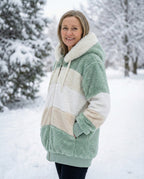 Ombretta | Cappotto Peluche Bicolore