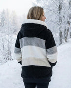 Ombretta | Cappotto Peluche Bicolore