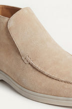 Monaco | Mocassino Aperto Camoscio — Beige