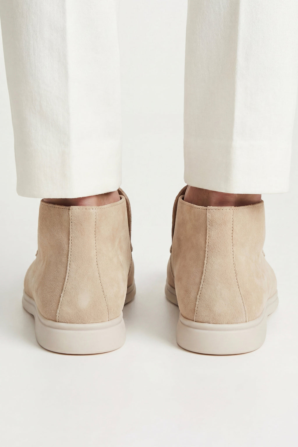 Monaco | Mocassino Aperto Camoscio — Beige