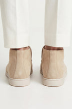 Monaco | Mocassino Aperto Camoscio — Beige