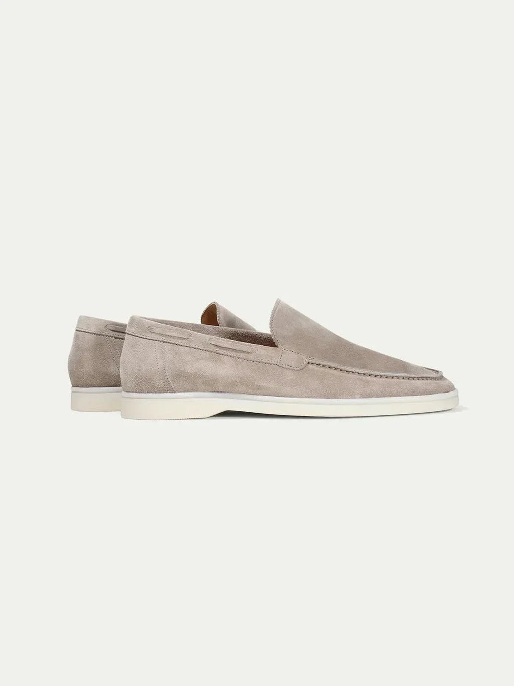 Classico | Mocassino Camoscio — Grigio Chiaro