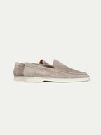Classico | Mocassino Camoscio — Grigio Chiaro