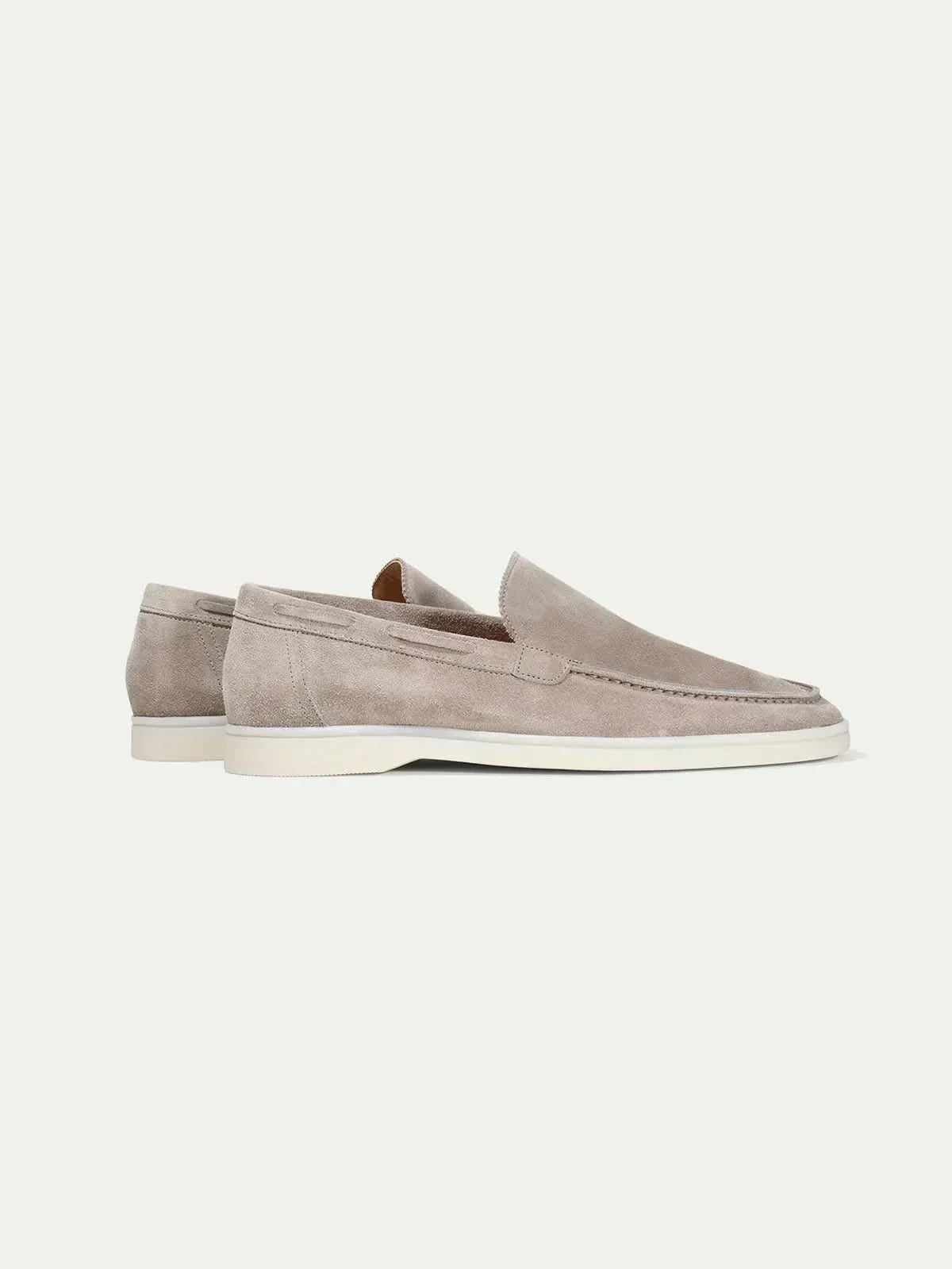 Classico | Mocassino Camoscio — Grigio Chiaro