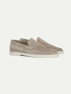 Classico | Mocassino Camoscio — Grigio Chiaro