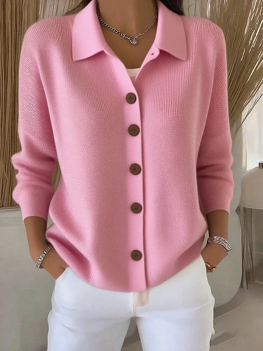 Fosca | Cardigan con Collo e Bottoni