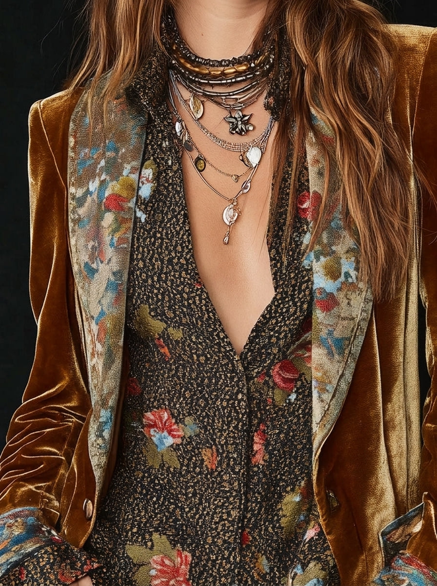 Romilda | Blazer Patchwork Floreale
