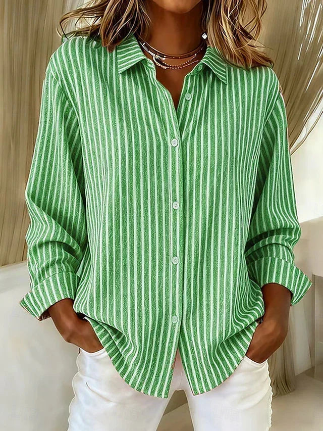 Ginevra | Camicia a Righe con Bottoni