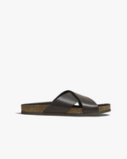 Amalfi | Sandali in Pelle — Marrone Scuro